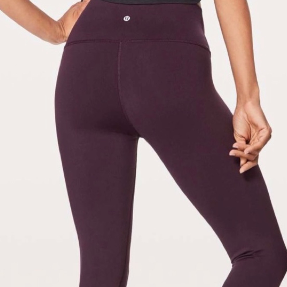 Burgundy Lululemon Leggings